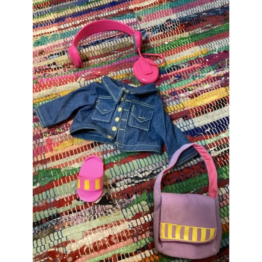 Vintage Fisher Price Dora the Explorer 15" Doll Outfit School Days Accessories